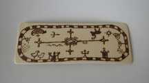 zakładka do książek handmade Saami pirografia drewno