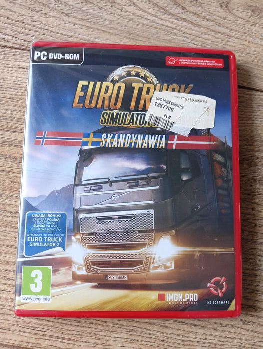 Euro Truck Simulator 2 Skandynawia nowa w foliia