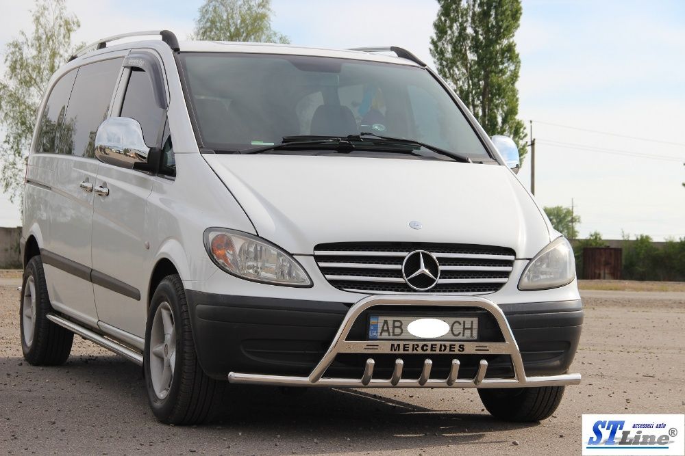 Кенгурятник"Рейлинги"Дуги" для Mercedes Vito 639 / Viano 2004-2015