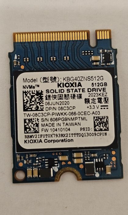 Dyski SSD m2 pojemności 512 Gb, rozmiar: 2230 i 2280