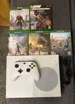Konsola Xbox One S + pad + gry + okablowanie