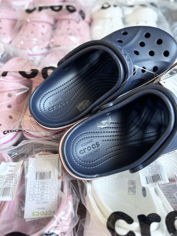 Кроксы Crocs Bayaband Clog Синие Крокси Тапки Сабо