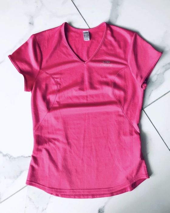 T-shirt sportowy, koszula sportowa, do biegania, rower, Decathlon