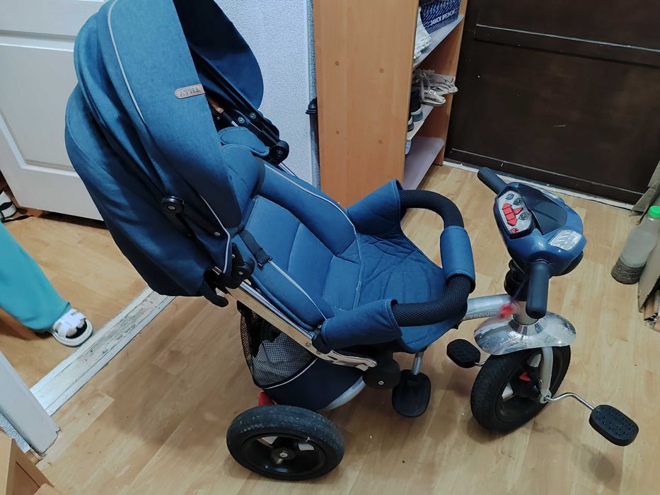 Детский велосипед с родительской ручкой