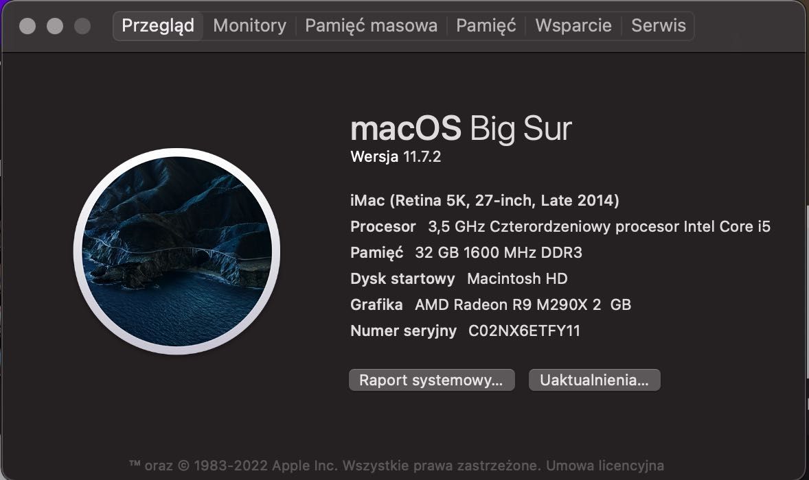 Komputer IMAC 5K |2014| 32GB/1TB Stan IDEALNY !!!