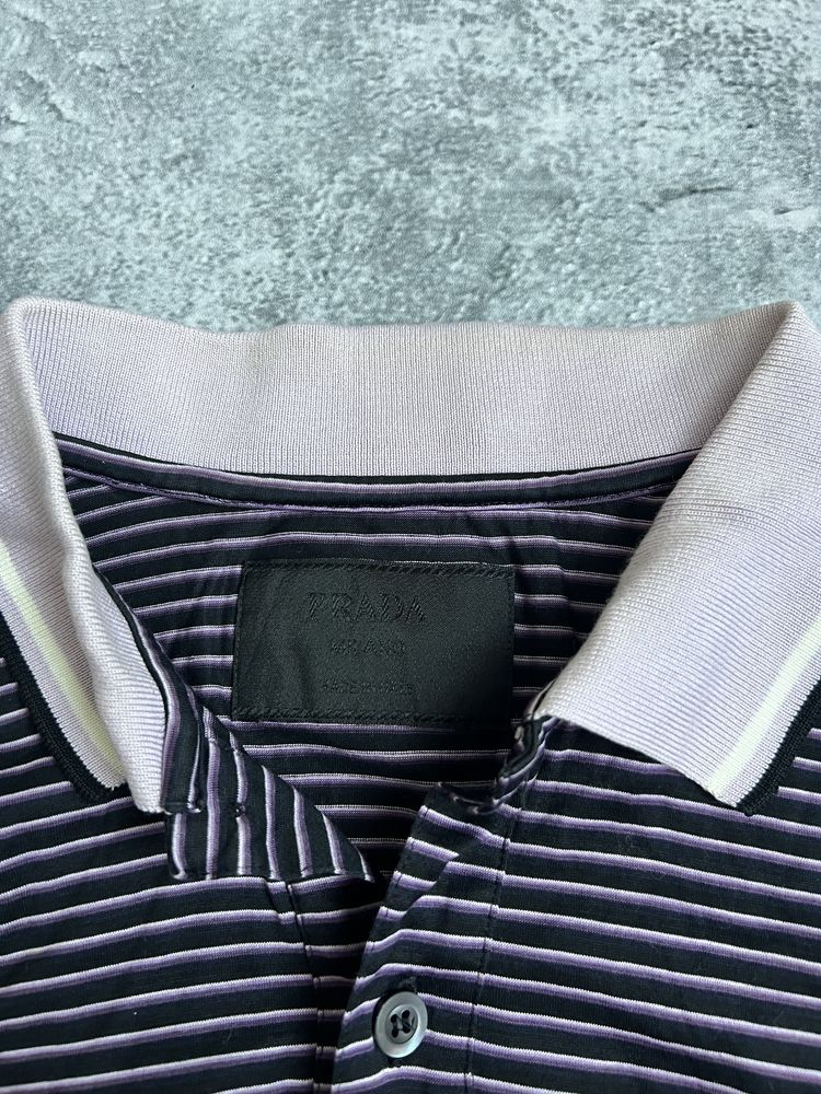 Футболка поло prada milano neylon t shirt polo