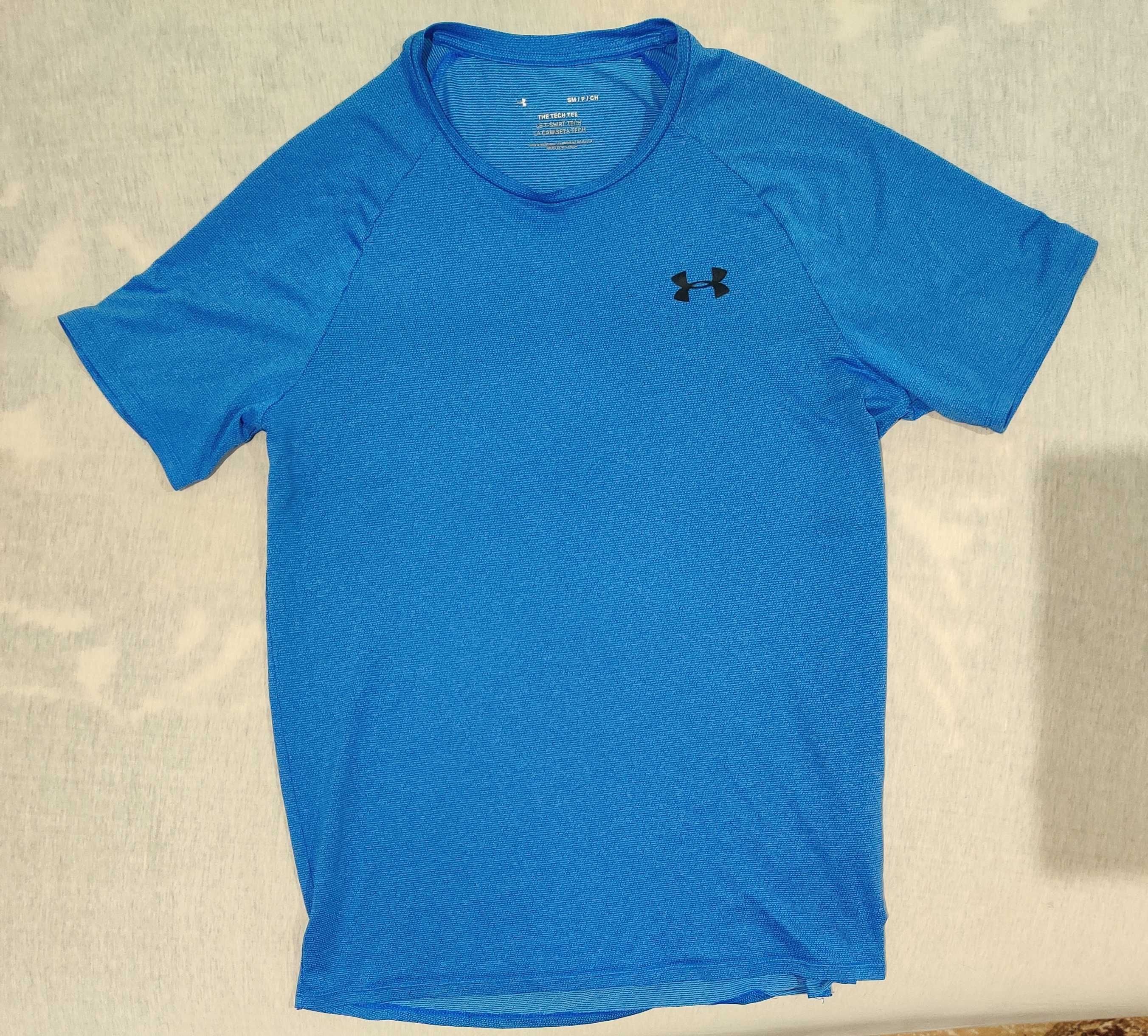 Koszulka Under Armour M niebieska okazja Black Run oryginalna męska
