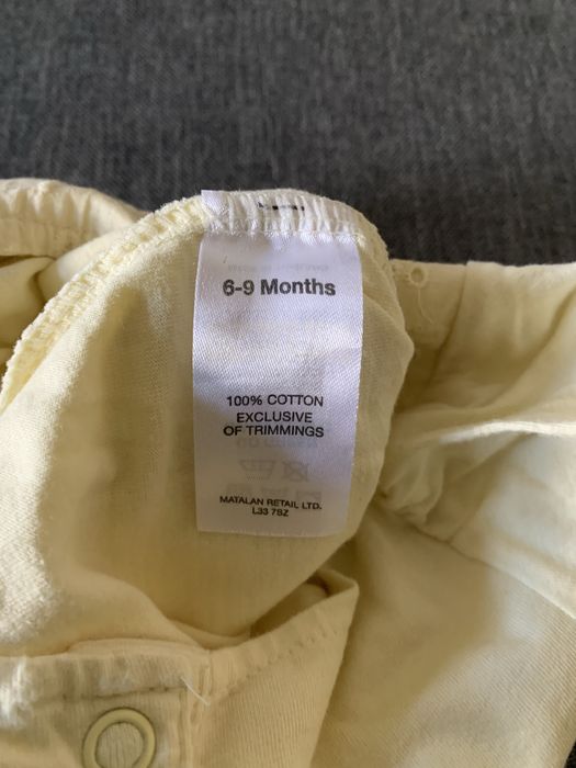 Letnia sukienka body Sukienkobody krótki rękaw 6-9 mcy