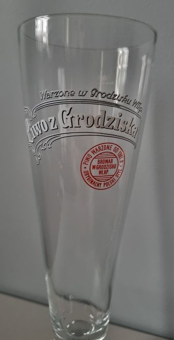 Piwo z Grodziska Pokal Kieliszek Szkło Grodziskie Browar Grodzisk Wlkp