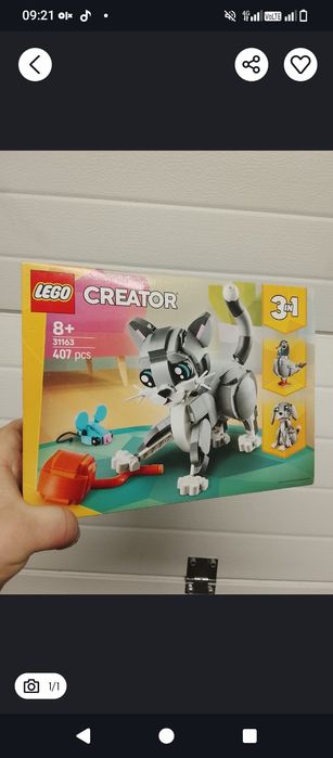 Lego Creator psotny kot 3w1 czytaj opis