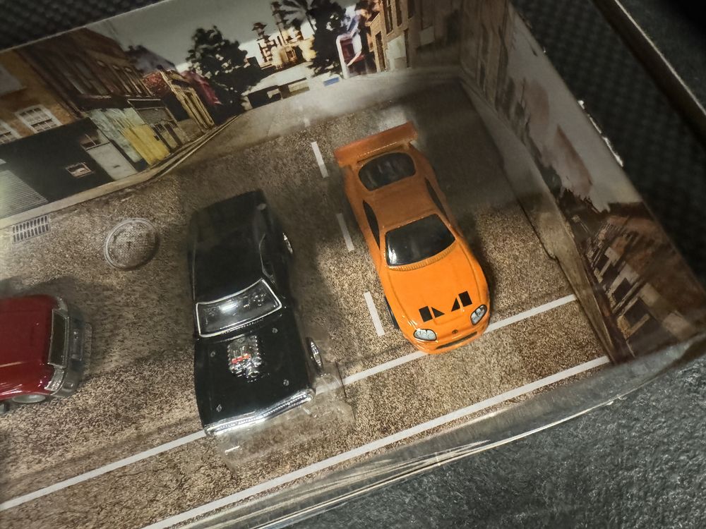 Hot Wheels Premium Diorama Fast and Furious Jetta Supra Charger Szybcy