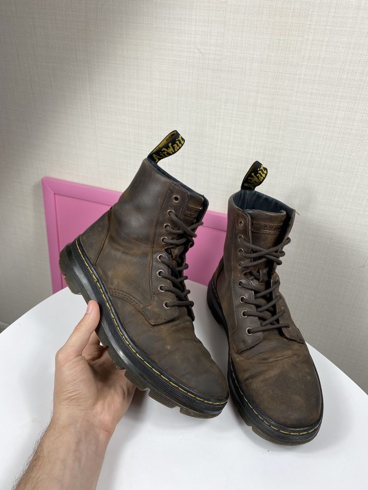 Dr Martens combat 1460 Ботинки Черевики коричневі мартінс берци jadone