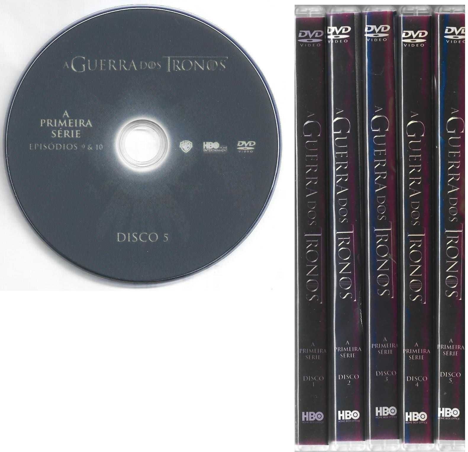 Guerra dos Tronos - - - 1ª Temporada - - - - - 5 X DVD