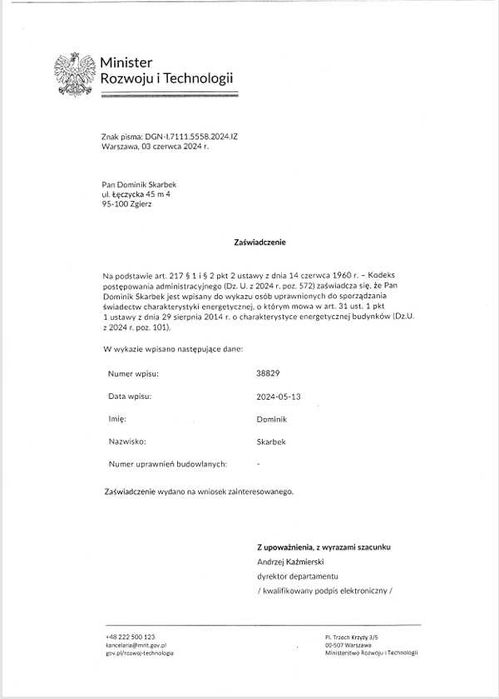 Audyt Energetyczny   CZYSTE POWIETRZE