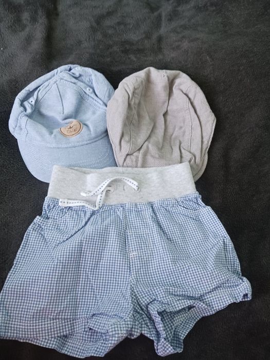 Spodenki i 2 kaszkietówki r.68