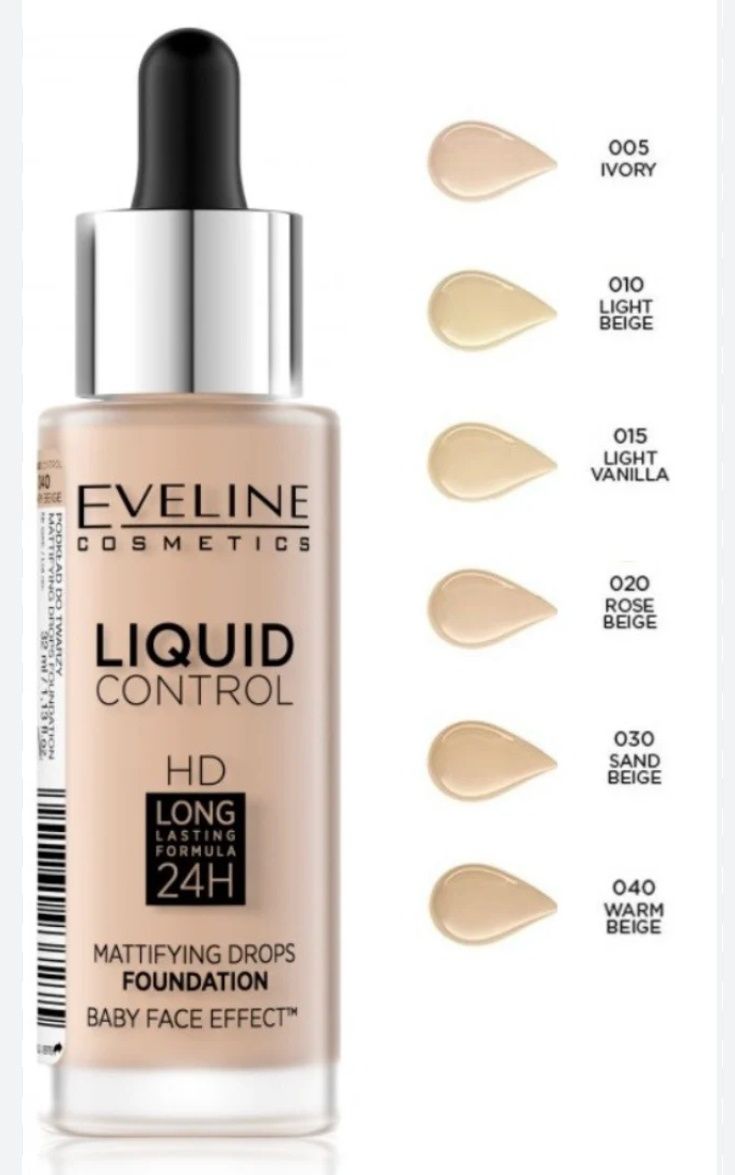 Тональна основа Eveline Cosmetics Liquid Control HD Long Lasting Formu