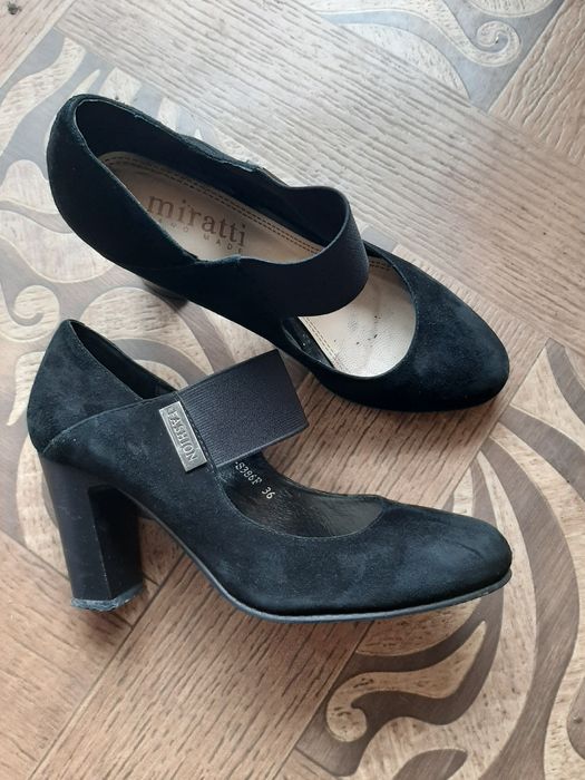 Туфли кожа, замш