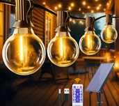 Girlanda Solarna Zewnętrzna Wodoodporna 27LED 8m PILOT USB TIMER