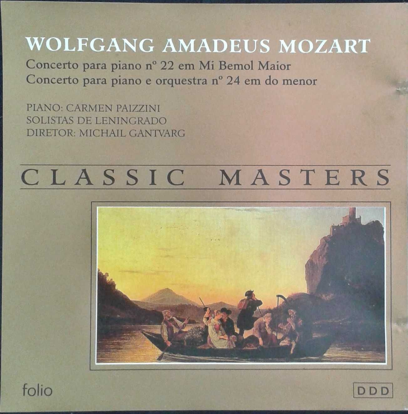 Mozart Concertos 22 e 24. Pazzini + Gantvarg. FOLI