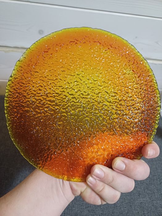 Talerz Sahara huta szkła Ząbkowice