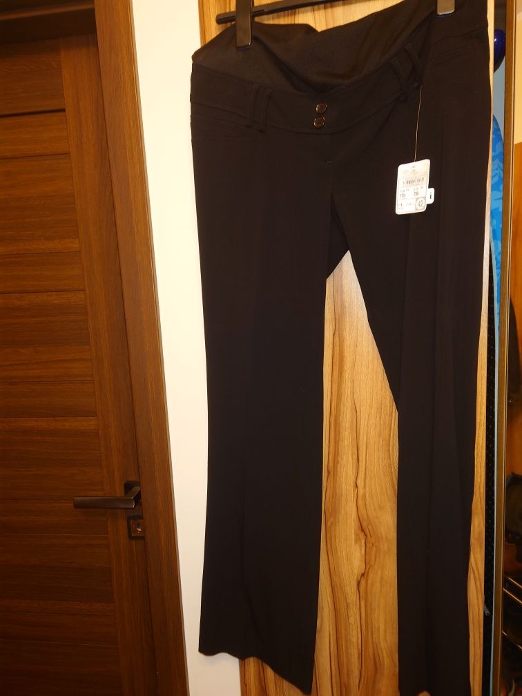 Eleganckie spodnie ciążowe r.42 plus tunika rozmiar L