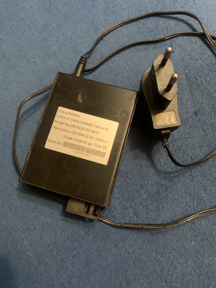 Оптоволоконный медиаконвертер Fiber/T
