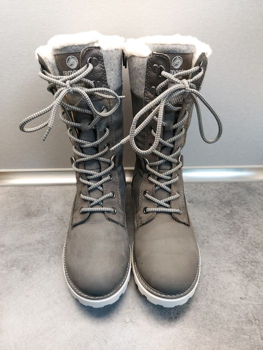 Remonte botki ocieplane roz.38 skóra naturalna, wełna , wodoodporne