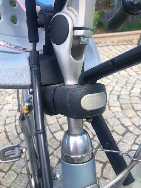 Siodełko rowerowe,Yepp mini + szyba + poduszka + adapter na kierownicę