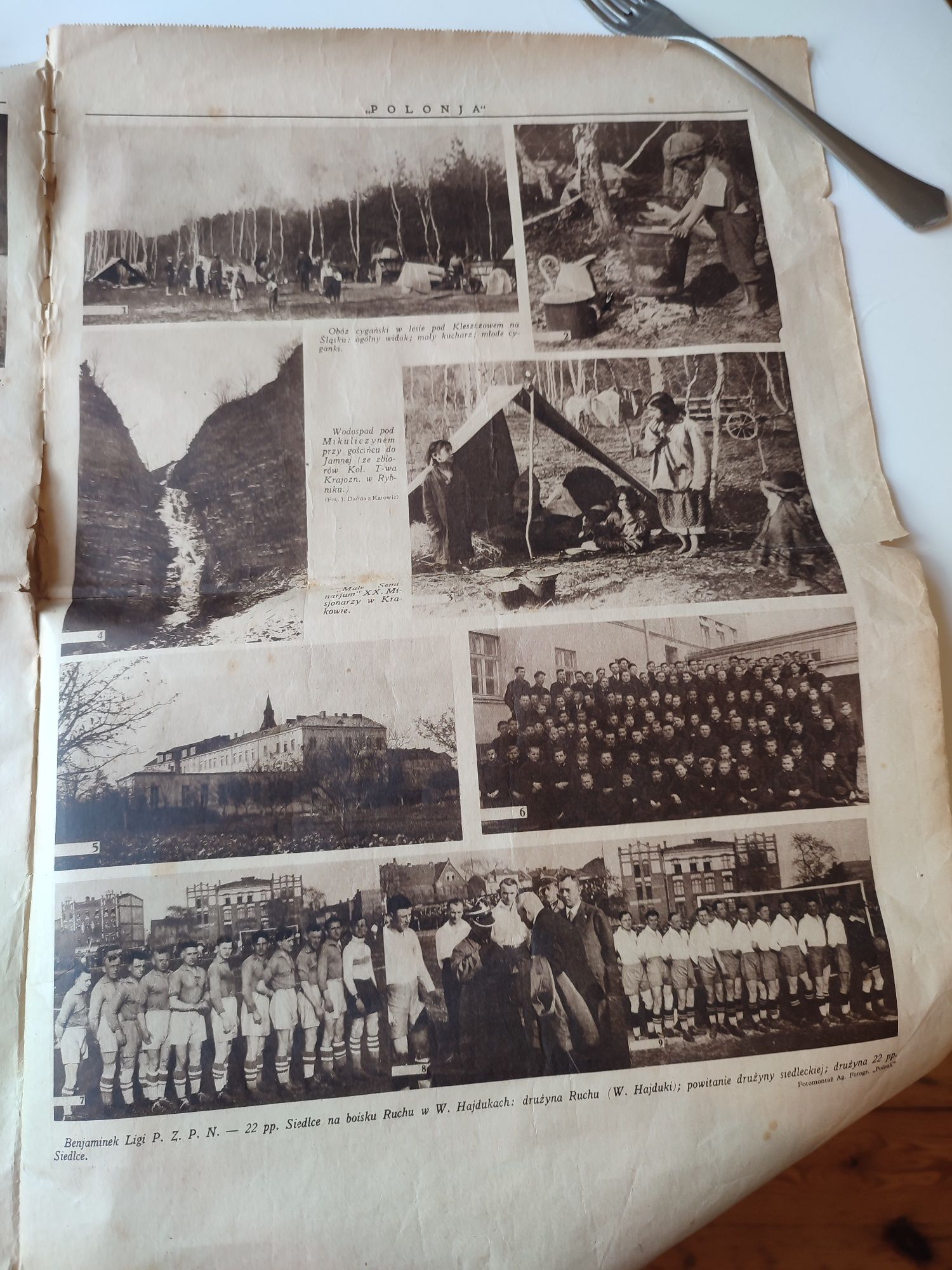 Ruch Wielkie Hajduki  Chorzów Polonia gazeta 5 czerwiec 1932