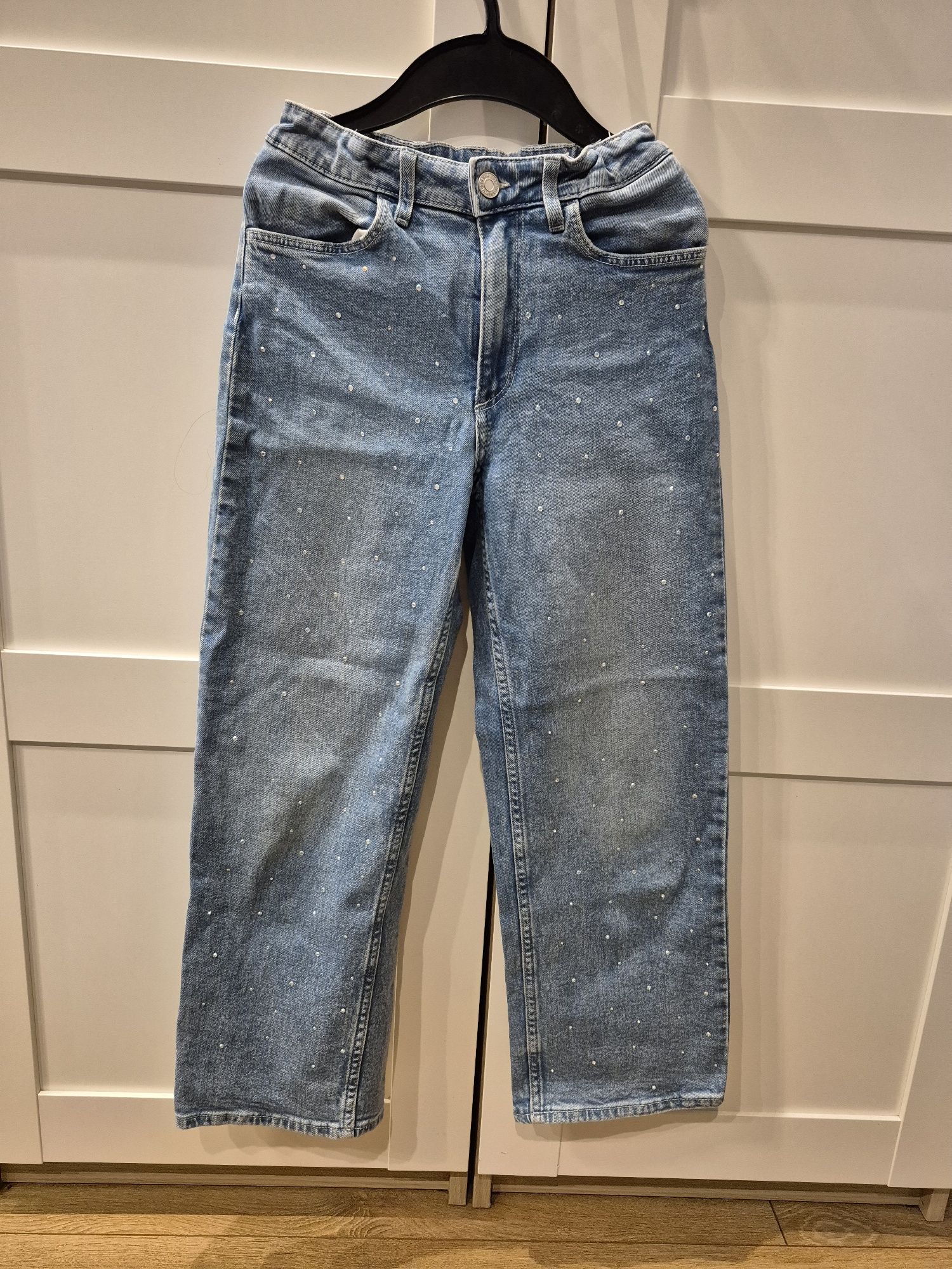Spodnie dżinsowe dziewczęce r 140 H&M
