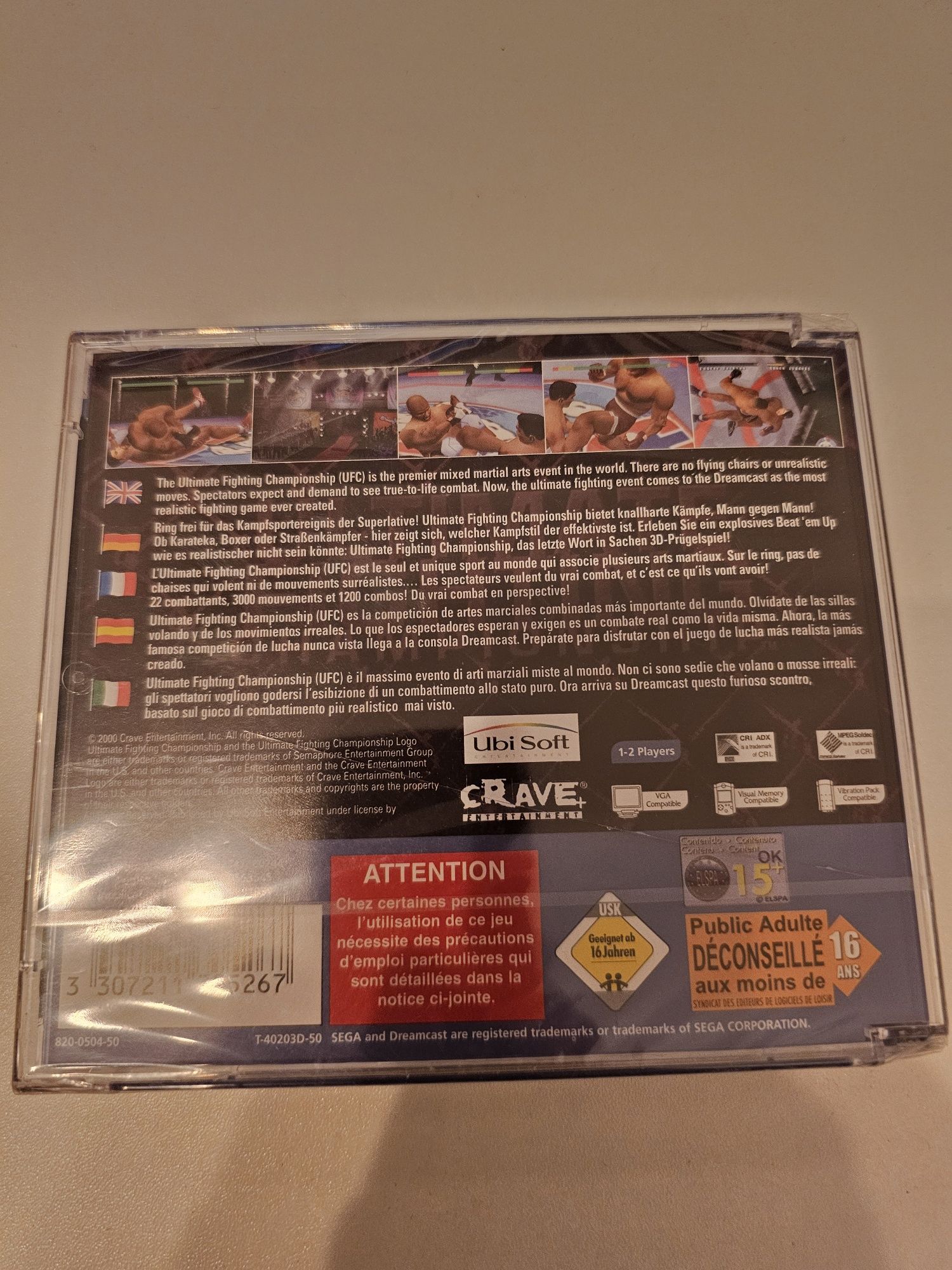 Ultimate Fighting Championship Sega Dreamcast NOWA FOLIA