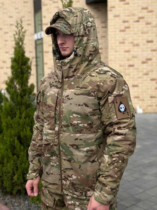 Военная куртка зимняя мультикам М65 до -15 тактическая зимняя куртка