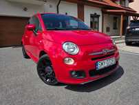 Fiat 500 bezwypadkowy, alufelgi 16'', klimatyzacja, półskóry, ZAREJESTROWANY