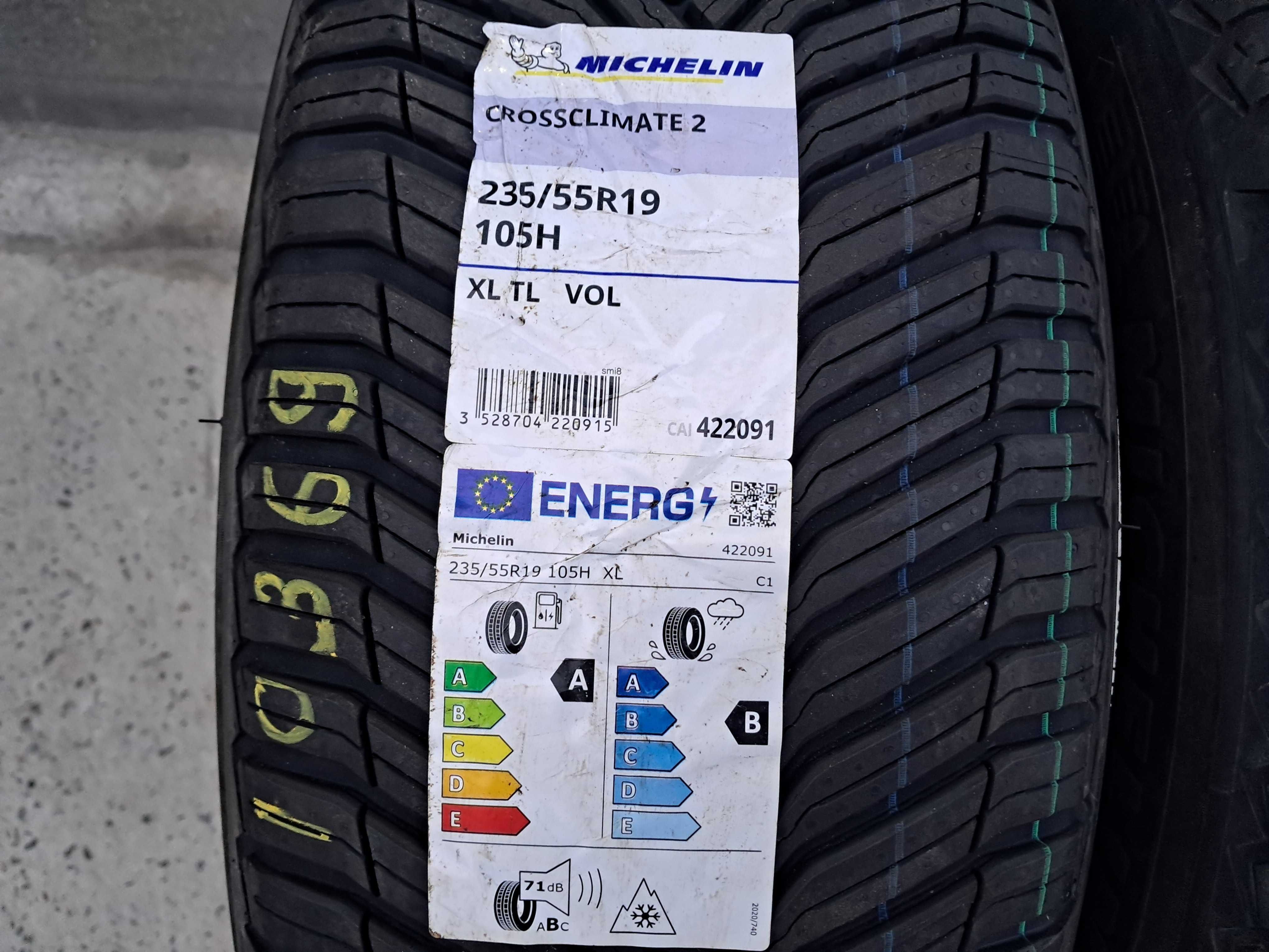 Резина НОВА Michelin 235/55 R19 Cross Climate 2 SUV 105H XL