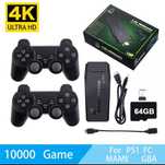 Consola videojogos clássicos Retro +10.000 jogos HDMI 64GB