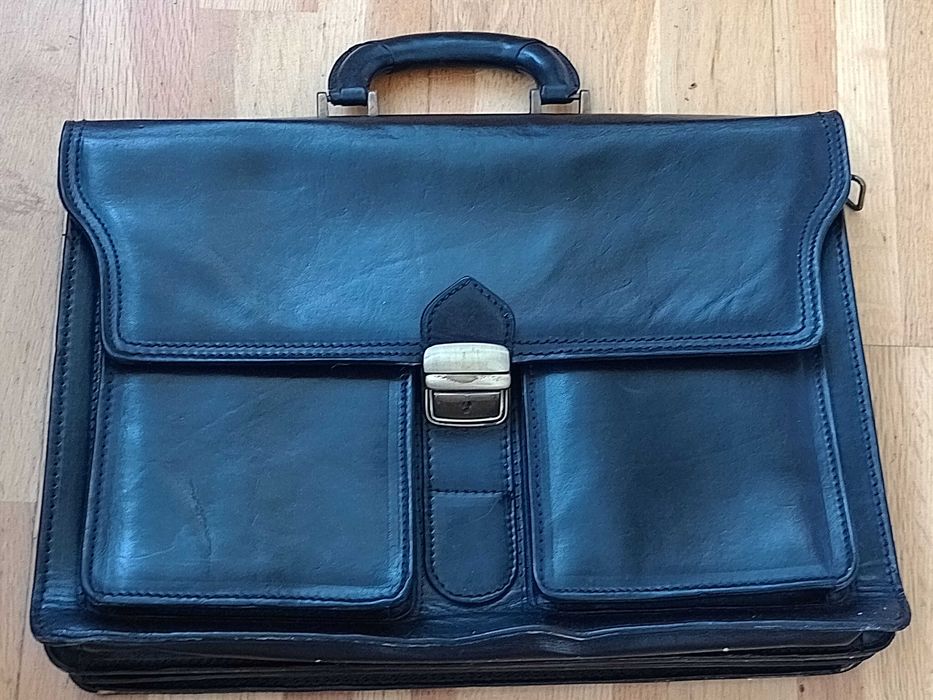 Вінтажна сумка - портфель чоловіча з натуральної шкіри відмінний стан