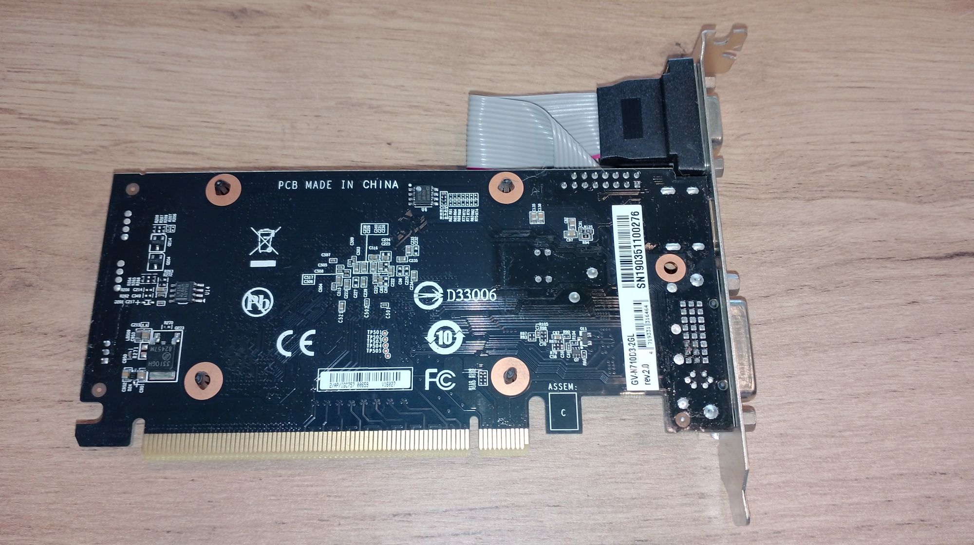 Karta graficzna Gigabyte GeForce GT 710 2GB zgodna z UEFI