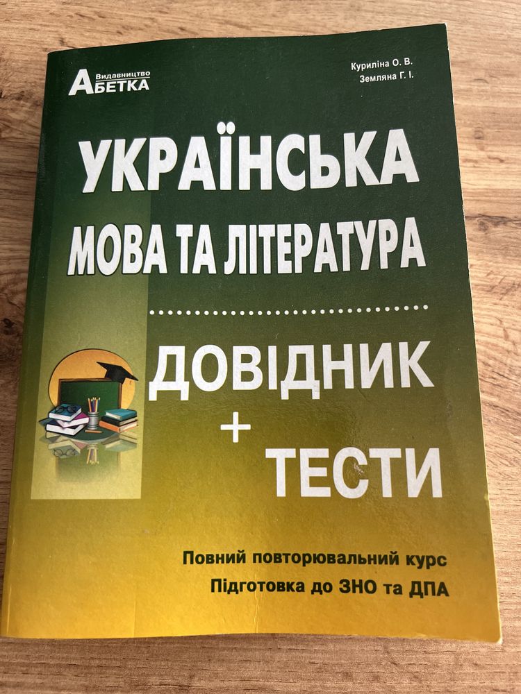 Підготовка до ЗНО та ДПА Куриліна, Земляна