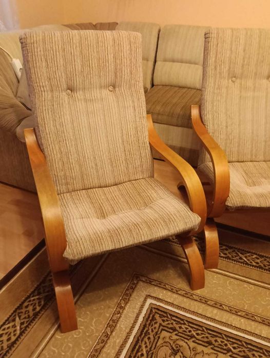 Narożnik z funkcją spania + 2 fotele