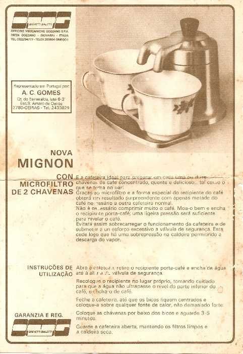 Maquina de café artesanal MIGNON