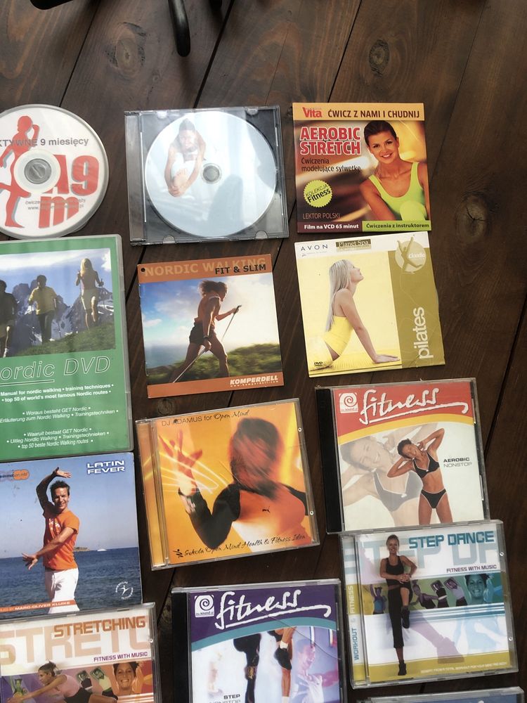 Zestaw plyt fitness CD DVD