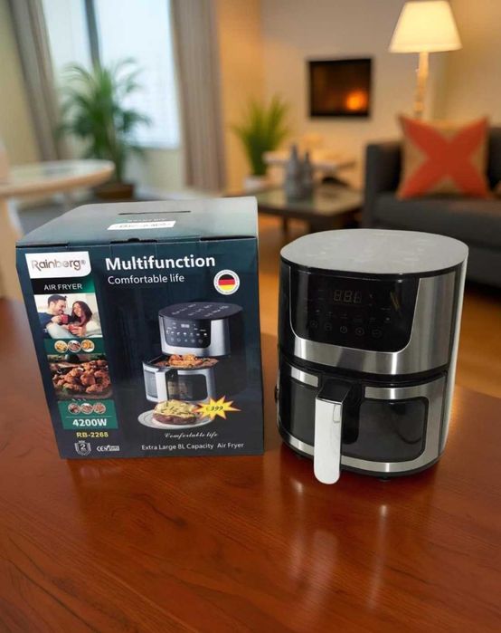 Аерофритюрниця на 8 літрів готує без масла з сенсорним управлінням