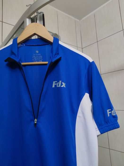 bluzka koszulka kolarska FDX niebieska błękitna rowerowa termoaktywna