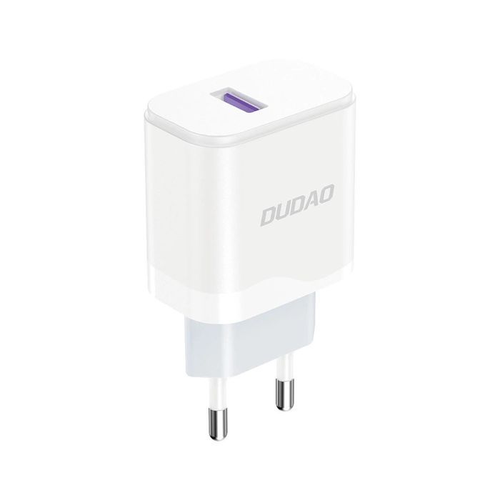 Ładowarka sieciowa Dudao USB-A 18W - biała + kabel USB - Lightning