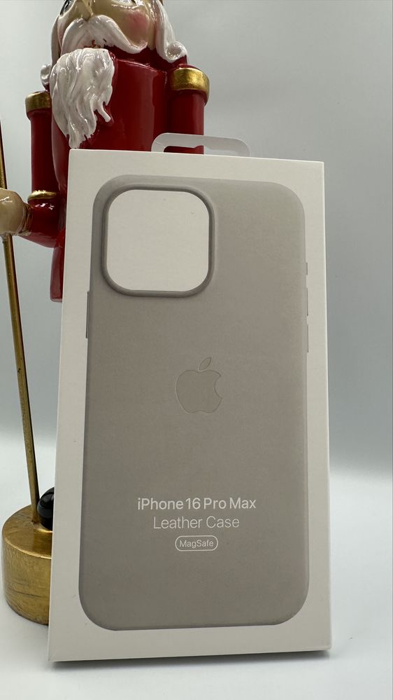 Skórzane Magsafe etui do Iphone’a 16 Pro Max Gray