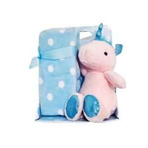 Manta Polar C/Peluche Rosa