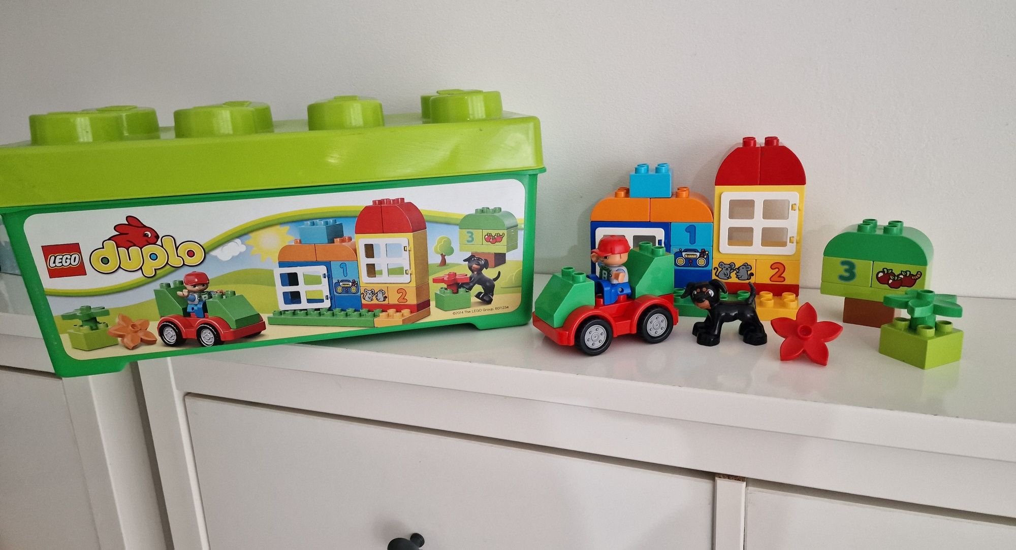 Lego duplo pudełko pojemnik i klocki