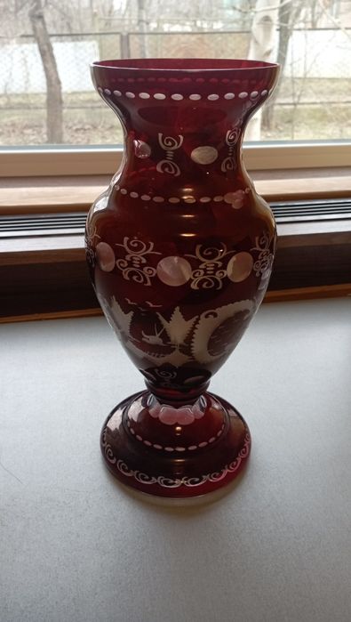Ваза Італія Мурано Червона