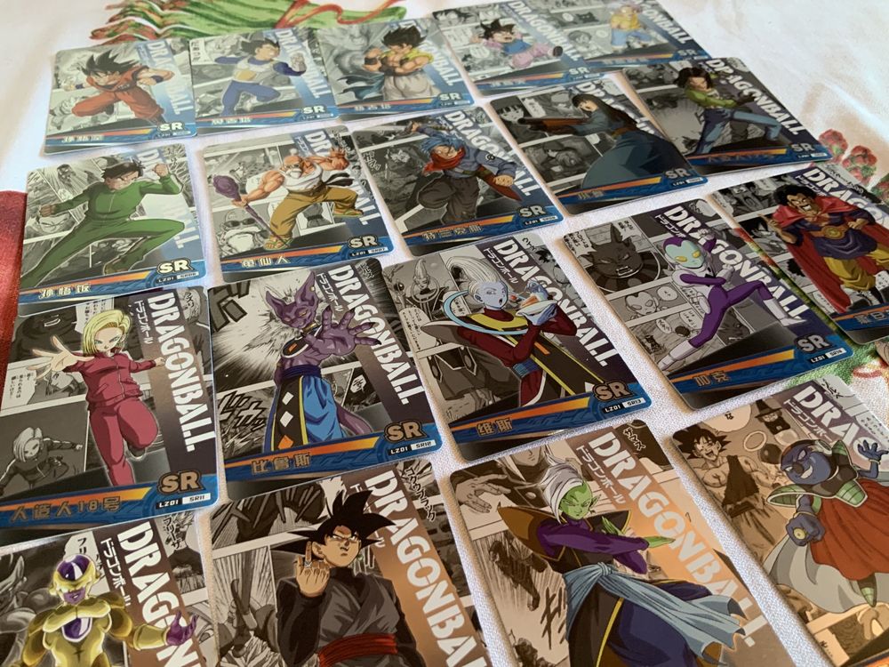 Conjunto 25 cartas dragon ball