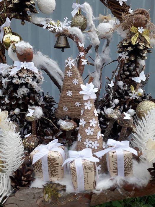 Новорічна поробка у школу,садочок. Зимова композиція.